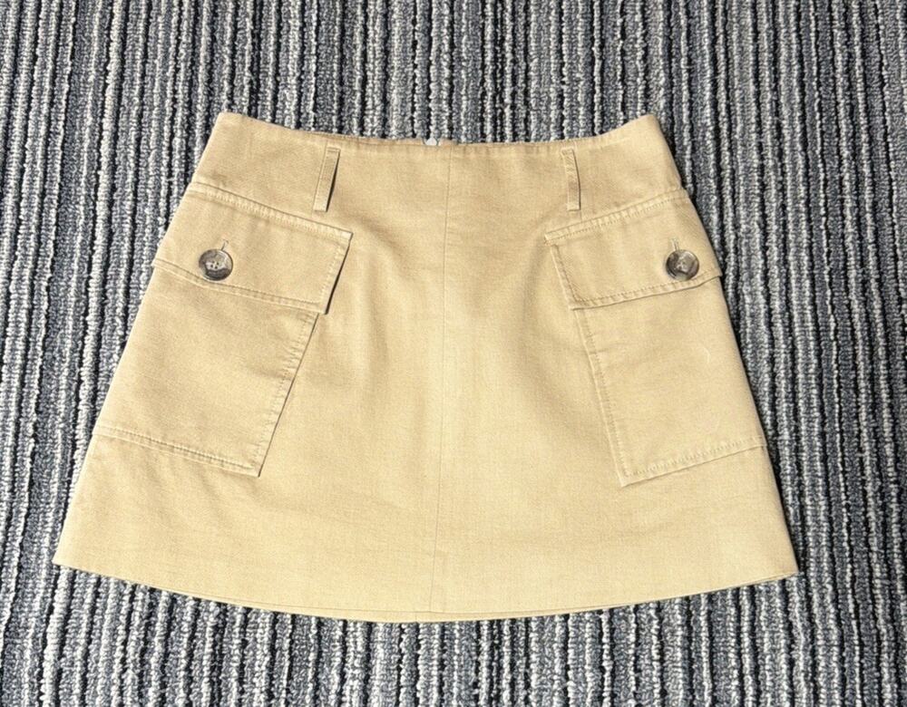 Beymen Club Women's Mini Garbadine Skirt Linen Blend 28